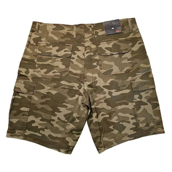 Size 40 Mens Camo Cargo 10" Inseam Regal Exchange Cotton/Spandex Blend - Picture 2 of 3
